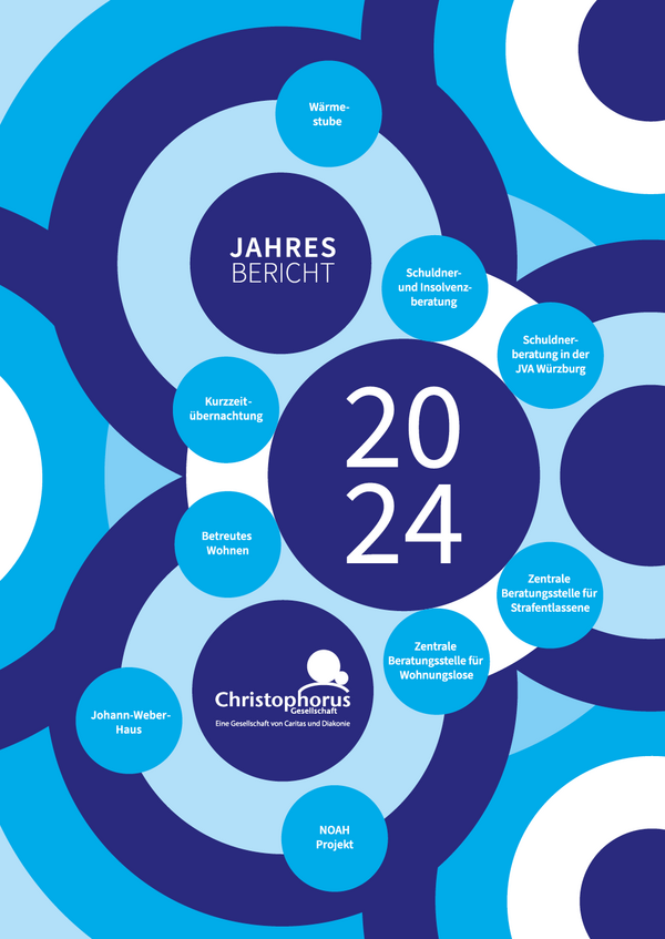 Vorderer Umschlag des Jahresberichts 2024 der Christophorus-Gesellschaft