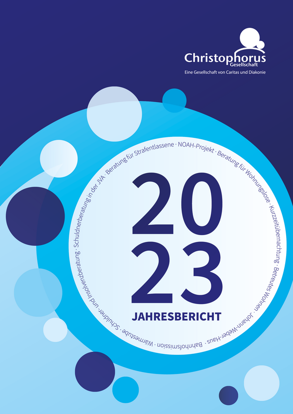 Vorderer Umschlag des Jahresberichts 2023 der Christophorus-Gesellschaft