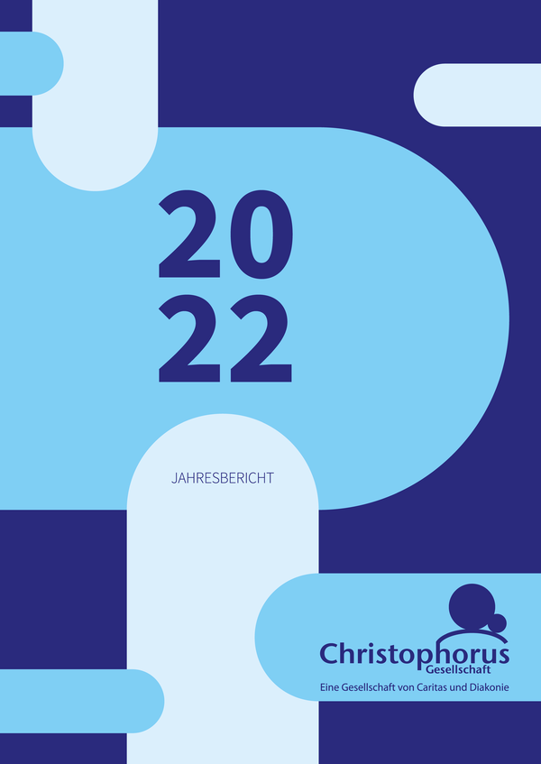 Vorderer Umschlag des Jahresberichts 2022 der Christophorus-Gesellschaft